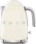 SMEG KLF03 Electric Kettle 1.7L (7 Cup), Retro Hot Water Boiler for Tea & Coffee, Fast Boiling, Auto Shut-Off, Soft Open Lid, 360° Swivel Base Countertop Kettle – Cream by Unknown