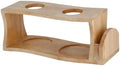 Wooden Pour Over Stand Dual Hole for Two Cups by VEYFIY