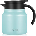 Small Insulated Coffee Carafe, 27 oz, Keeps Hot for 12H, Blue by WYHVAND
