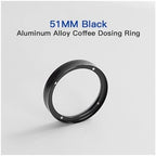 Dosing Ring 51mm 53mm 58mm Magnetic Espresso Powder Funnel,Compatible For Delonghi,Compatible For Breville,Portafilter Coffee Accessories(51mm Black) - Image 2
