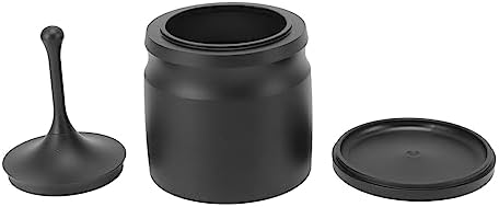 Dosing Cup, Alumium Alloy Coffee Dosing Cup, Coffee Powder Dosing Press Ring, Black Coffee Powder Cup for Coffee Machine, Hands Free Metal Coffee Dosing Funnel, Easy to Clean by TITA-DONG