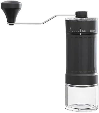 Manual Coffee Grinder, Hand Crank Coffee Bean Grinder with 40 Adjustable Settings, Ceramic Burr Mill for French Press, Pour Over, Drip, or Espresso, Portable, Lightweight 13.6 oz / 385 g by Unknown