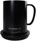 Brewbliss Temperature Control Smart Mug, 14 Oz, App-Controlled & Self-Heating Coffee Mug with 90 Min Battery Life, 1°F Precise Temperature Control Mug Warmer, Gift for Christmas & Birthdays - Black by Unknown