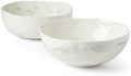 Lenox Oyster Bay 2-Piece Nesting Serving Bowls, 5.50 LB, White by Lenox