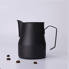 Small Household Milking Cylinder Stainless Steel Rose Cup Milk Cylinder Milking Artifact Coffee Rose Cup Milk Foam Cup Milk jug (Size: B) (D) - Image 4