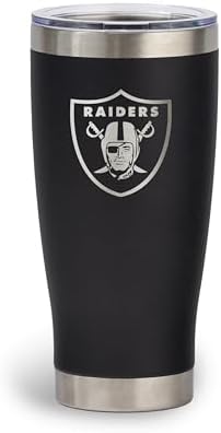 The Memory Company Officially Licensed 20oz Tumbler Etched, Las Vegas Raiders by TheMemoryCompany