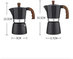Vintage Moka Pot 150/300ml Wood Handle Stovetop Espresso Maker Italian - Image 6