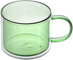Restaurantware Coffee Cups 12 Pack of 11 oz Double Wall Glass Insulated Coffee Cup Borosilicate Mug Thermal Shock Resistant Handle Modern Design - Image 2