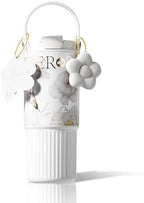 26 oz Insulated Stainless Steel Tumbler with Straw & Handle White by Sidagar
