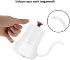 Pour Over Coffee Pot,Gooseneck Glass Coffee Carafe,High Borosilicate Glass Coffee Pot Swan Neck Thin Mouth Kettle Hand Made Coffee Maker Pour Over Kettle(600ML) - Image 6