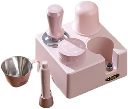 Compatible For Bincoo Coffee Press Hammer Stainless Steel Elastic Filling Powder Distributor Pink Press 51/58mm Coffee Machine Accessories(Pink-51mm) - Image 5