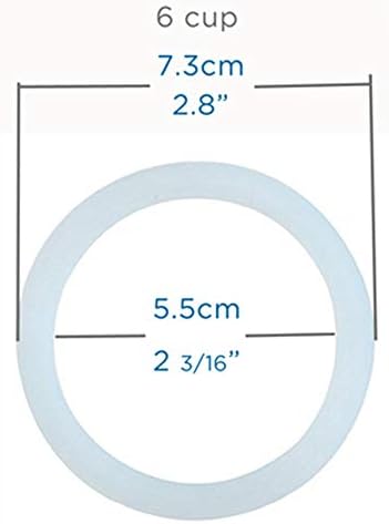 GROSCHE Milano Stovetop Espresso Maker Moka pot 6 espresso Cup - 9.3 oz, Blue and 3 Replacement Seals Gaskets Bundle Stove top coffee maker Moka Italian espresso coffee maker and replacement gaskets - Image 5