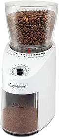 Capresso Infinity Plus Conical Burr Grinder, White by Capresso