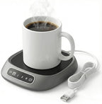 Coffee Mug Warmer for Desk & Travel - Portable Electric Cup Heater with 3 Temp Settings - Smart Beverage Warmer Coaster for Office, Home, and Outdoor Camping,Grey by Unknown