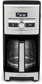 Cuisinart Personal Brew™ 12-Cup Coffee Maker, Automatic Coffee Machine, Programmable Coffee Maker for Home Brewing Convenience with Adjustable Brew Strength, Stainless Steel/Black, DCC-12 by Cuisinart