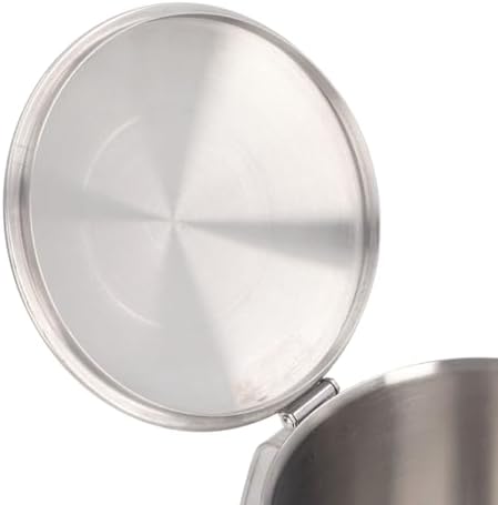 304 Stainless Steel Measuring Cup with Lid, Milk Frothing Pitcher for Art, 18oz Steaming Pitcher with Marking Handle, Large Capacity Coffee Milk Cup for Home, Dishwasher - Image 7