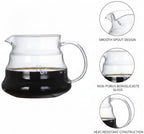 Coffee Server Borosilicate Glass Carafe for Pour Over Brewing and Serving (1 PC) - Image 6