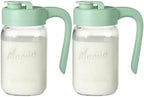 Mason Jar Pitcher, 2 pcs 32 oz (1 quart), Glass Pitcher with Lid by spreccio
