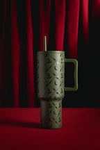 Simple Modern Halloween Tumbler with Handle | 40oz | Witch - Image 2