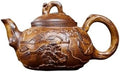 Tea Kettle Retro Tea Set Chinese Tea Ceremony Relief Horizontal Teapot Home Tea Maker Ceramic Tea Infuser by Unknown