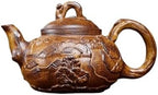 Tea Kettle Retro Tea Set Chinese Tea Ceremony Relief Horizontal Teapot Home Tea Maker Ceramic Tea Infuser by Unknown