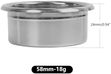 Precision High Extraction Espresso Filter Basket, Stainless Steel Filter Basket for Bottomless Portafilter(Silver 58MM (18g)) - Image 2