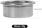Precision High Extraction Espresso Filter Basket, Stainless Steel Filter Basket for Bottomless Portafilter(Silver 58MM (18g)) - Image 2