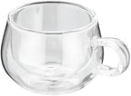Judge Double Walled Glass Espresso Coffee Handled Cups, Set of 2, 75ml - Vacuum Insulated, Handcrafted Artisan - Strong, Heat Resistant & Dishwasher Safe - Image 2