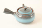 Mino ware Japanese Pottery Teapot Kyusu with Infuser made in Japan (Japan Import) SYK010 (Blue & Brown) - Image 4