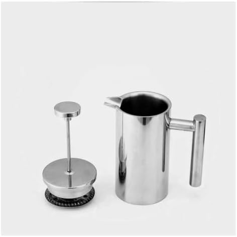 Double Wall Tea Maker Pot Large Capacity Espresso Coffee Machine French Press Coffee Maker Coffee Percolator Pot Stainless Steel - Image 4