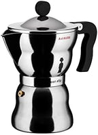 Alessi AAM33/6 - Design Espresso Coffee Maker, Aluminum and Thermoplastic Resin, 6 Cups, Black Handle - Image 2