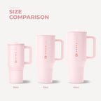 HydroJug Traveler 40oz, Insulated Tumbler with Handle & Straw, Pink Sand - Image 5