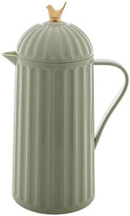 WOLFF - Bird Thermal Coffee Carafe - Hot or Cold Drinks, Plastic Exterior and Glass Insulation Lining Flask Coffee Dispenser, Thermal Bottle for Beverages, Tea and Water Pitcher- Mint Green, 34floz/1L by Wolff
