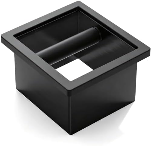 Espresso Knock Box,Built-in Desktop Stainless Steel coffee knock box by ZTRJCMY