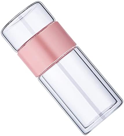 Zerodeko Double Wall Tea Water Bottle Strainer Leakproof Heat-resistant Tea Cup for by Zerodeko