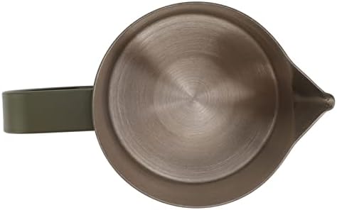 Coffee Milk Frothing Pitcher, 600ml Espresso Steaming Jug with Falcon Beak Tip, 304 Stainless Steel Milk Frother Cup for Coffe, Cappuccino, Latte Art, Espresso Machine Accessories(OD Green) - Image 7