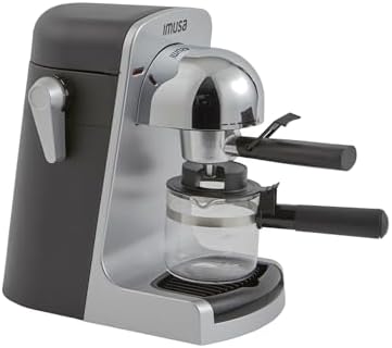 IMUSA 4 Cup Electric Bistro Espresso Cappuccino Coffee Maker, Silver by VisitIMUSA