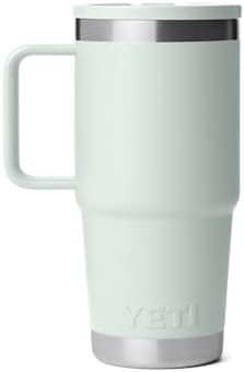 YETI Rambler 20 oz Travel Mug with Flip Straw Lid – Stainless Steel, Vacuum Insulated, Leakproof, Cup Holder Friendly, Ridgeline - Image 5