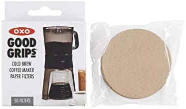 OXO Brew Compact Cold Brew Coffee Maker & Good Grips Cold Brew Coffee Maker Replacement Paper Filters, Brown, 50 Per Box - Image 5