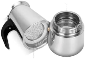 Octagonal Moka Pot 50-600ml Italian Stovetop Espresso Maker Aluminum A/B - Image 3