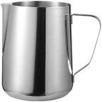 Milk Frother Cup Stainless Steel Stainless Steel Milk Frothing Pitcher with Drip Resistant Spout, Latte Art for Cappuccino Espresso(2000ML) by Unknown