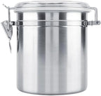 Cocoarm Stainless Steel Coffee Canister, Airtight Vacuum Sealed Storage Container with Clamp Lid, Large, for Coffee Bean Tea Sugar by Cocoarm