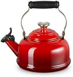 Le Creuset Enamel on Steel Whistling Tea Kettle, 1.7 Qt., Cerise/Heart Knob - Image 2