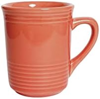Tuxton China CNM-085 Gala Mug, 8 oz., 3" Diameter x 3-7/8"H, Microwave and Dishwasher Safe, Oven Proof, Fully Vitrified, Ceramic, TuxCare, DuraTux, Concentrix, Cinnebar, Pack of 24 by Tuxton