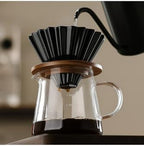 SODEF Black Ceramic V60 02 Dripper for Pour Over Coffee Brewing - 1 Liter Capacity - Reusable Filter Cone for Rich Flavor Extraction - Smooth Glaze Finish by Unknown