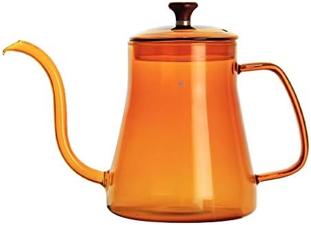 Coffee Maker Press Coffee Maker With Hand Coffee Pot, Thin Mouth Pot, Glass Coffee Pot, Household Hanging Ear Pot-600Ml by Unknown