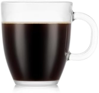 Bodum 12oz Bistro Coffee Mug Single-Wall Tempered Glass, 8 Pack, Clear - Image 2