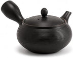 Tokoname-Yaki Kyusu Teapot, Black, 13.2 fl oz, Fine Mesh by COTONOHA