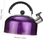 ABOOFAN Whistling Tea Kettle,Stainless Steel 2L Teapot Water Kettle Stovetop Hot Sound Teapot Hot Water Fast to Boil for Stove - Image 2