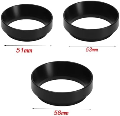 Espresso Dosing Funnel 6 Pcs Coffee Measuring Ring, Espresso Brewing Tool, Maker (51MM 53MM 58MM)(Black 58mm) - Image 7